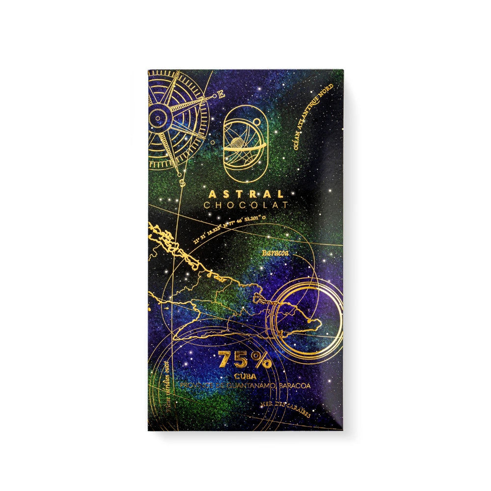 chocolat noir, cuba 75%, chocolats du monde entier, astral chocolat, chocolat amérique du sud