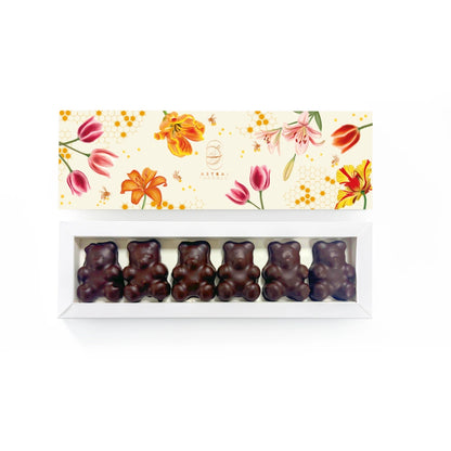 Oursons guimauve chocolat noir, guimauve vanille de Madagascar, coffret artisanal, astral chocolat