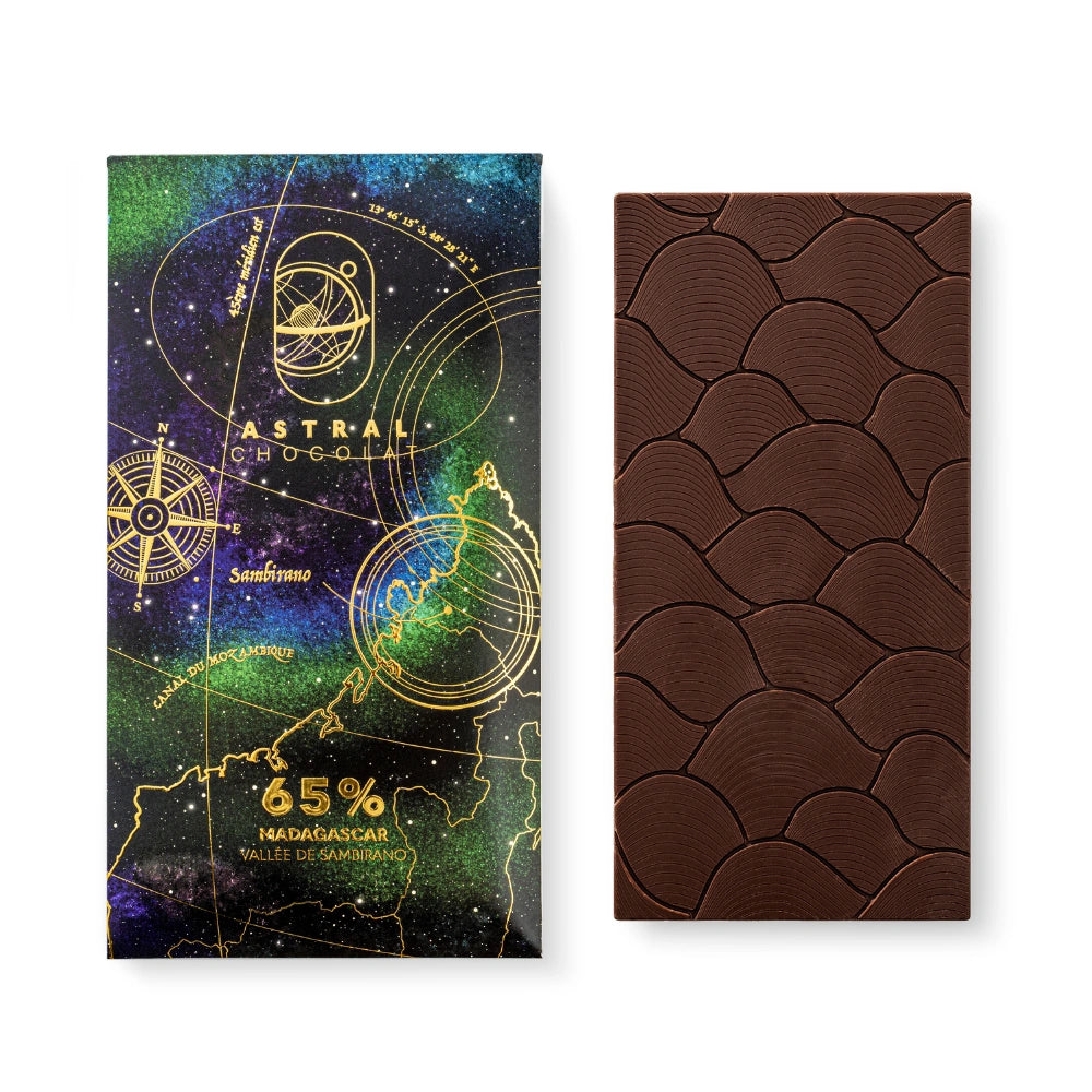 tablette chocolat noir 65% madagascar, chocolat d'afrique, chocolat du monde entier, chocolat degustation, astral chocolat