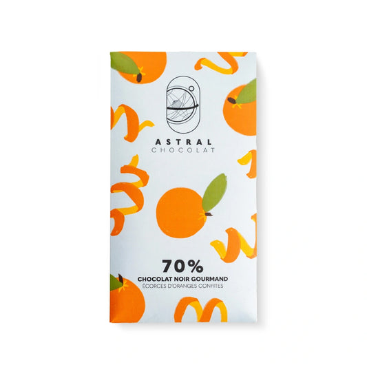 chocolat noir 70% oranges confites artisanal a offrir meilleur chocolat du monde astral chocolat