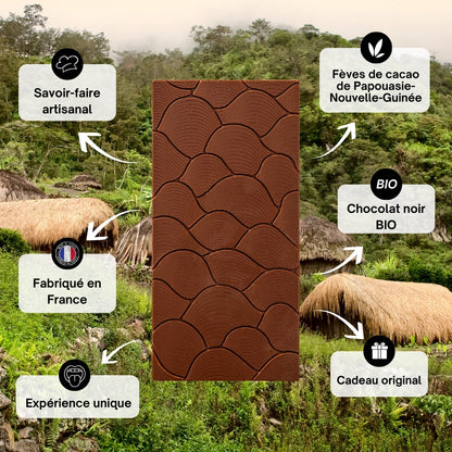 chocolat au lait 36% Papouasie Nouvelle-Guinée, chocolat au lait Asie, chocolat asiatique, chocolat au lait de dégustation, chocolats du monde entier, astral chocolat